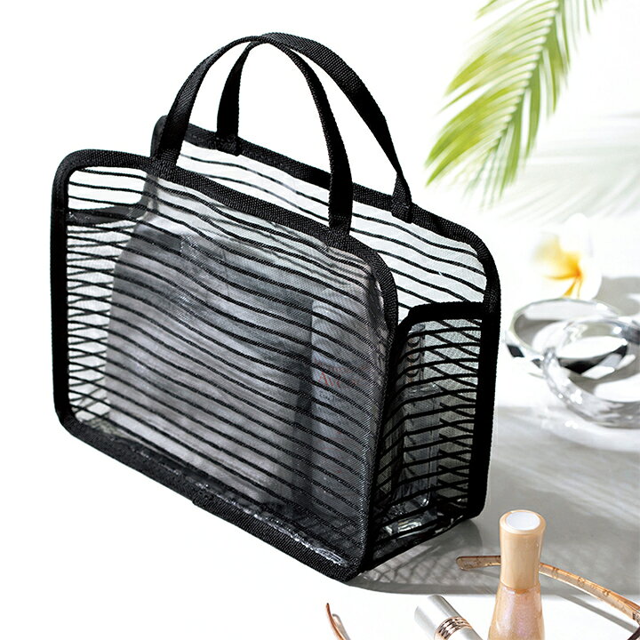 楽天市場 メール便送料無料 スパバッグ ボーダー温泉バッグ仁使える銭湯セット スポーツジムのお風呂バッグ ジムに使えるスパバック メッシュバッグで中が見やすい クリア 透明 子供のプールバッグ ビーチバッグ バッグインバッグ フィットネスバッグ ミニ 小さめ