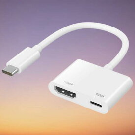 【5と0のつく日限定！ポイント5倍！期間限定！】HDMI 変換アダプタ iPhone15/16 Android対応 QISI タイプC HDMIケーブル カーナビ接続 USB-C 変換アダプター YouTube/TVer対応 スマホ画面をテレビに出力 給電不要 大画面視聴 デジタル映像出力 ミラーリング簡単 設定不要