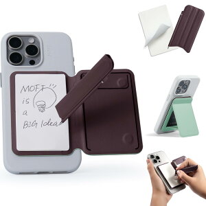 �yMOFT�����`�菑���ł���X�^���h�z�C���X�s���[�V�����X�^���h&�m�[�g MOVAS?�f�� iPhone 17/16/15/14/13/12�V���[�Y�Ή� MagSafe�Ή� �}�O�l�b�g �܂肽���݃{�[���y�� �m�[�g�p�b�h�t�� �S�@��Ή�
