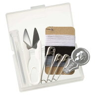 無印良品 携帯用ソーイングセット 約37x63x12mm (1) ホワイト