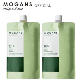 MOGANS 薬用 アミノ酸シャンプー & コンディショナー 詰め替えリフィル セット 草花(そうか) 各250mL モーガンズ 頭皮ケア ノンシリコン スカルプケア 女性 保湿 しっとり 頭皮 臭い 汚れ くせ毛 薄毛 抜け毛 サロン 医薬部外品