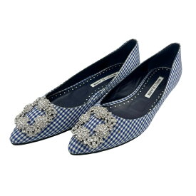【中古】MANOLO BLAHNIK マノロ ブラニク SHOES シューズ バレエシューズ 靴 36 USED 中古