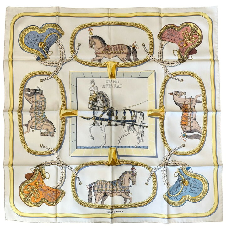 楽天市場】【新品未使用】 Hermès エルメス SCARF スカーフ カレ90 