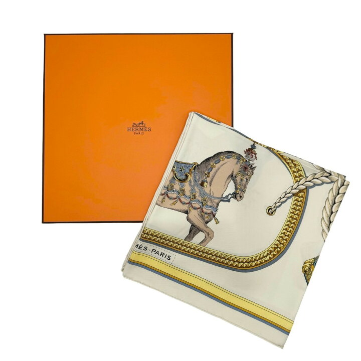 楽天市場】【新品未使用】 Hermès エルメス SCARF スカーフ カレ90  
