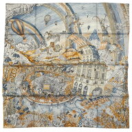 【新品未使用】 Hermès エルメス SCARF スカーフ カレ90 《クレイジー・フォーブル》 H004147S04 シルク…