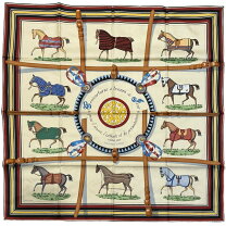 楽天市場】エルメス スカーフ カレ 馬着の通販 