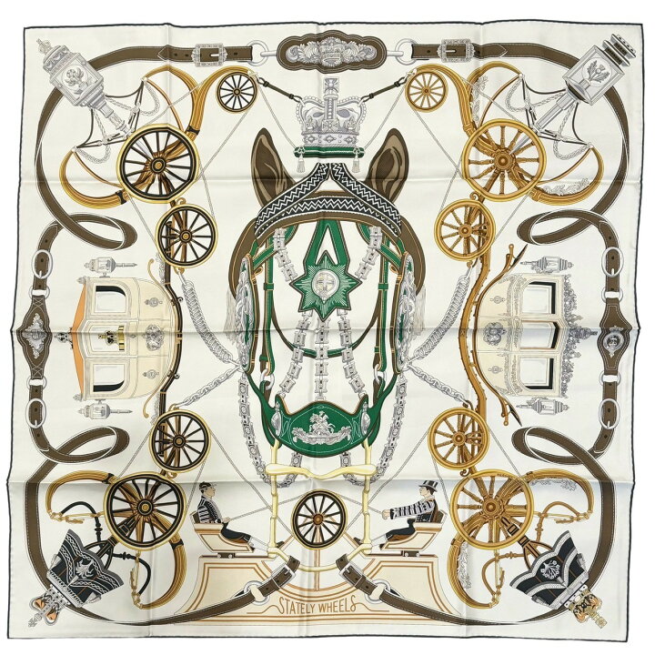 楽天市場】【新品未使用】 Hermès エルメス SCARF スカーフ カレ90 