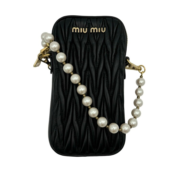 MIUMIU パールショルダーバッグ - クラッチバッグ 