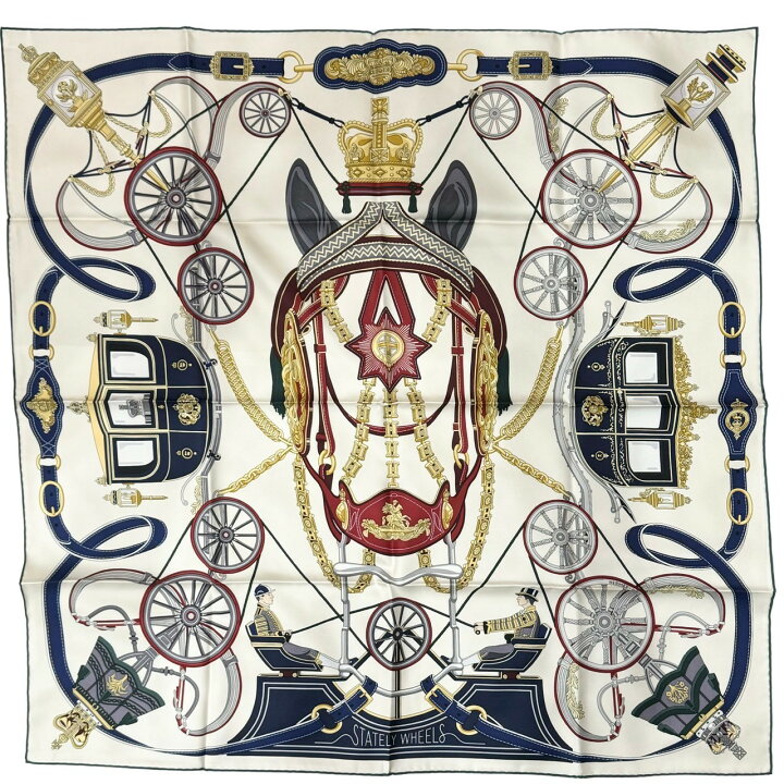 楽天市場】【新品未使用】 Hermès エルメス SCARF スカーフ カレ90 