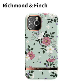 Richmond & Finch リッチモンド＆フィンチ iPhone12Pro iPhone12 アイフォン ケース カバー スマホケース Mint ミント 緑 花 ブランド おしゃれ