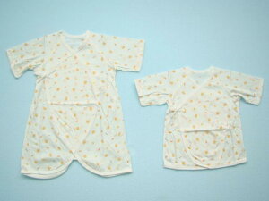 シンク・ビー 短肌着&コンビ肌着2枚組 50cm 【12-05227】(天竺春夏素材)ピヨピヨ