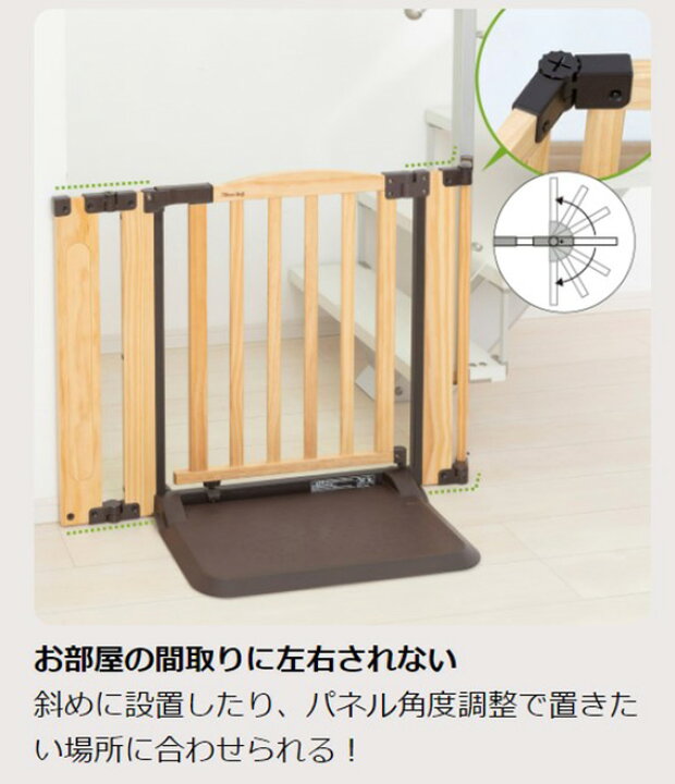楽天市場】日本育児 おくだけドアーズ woody-2 ナチュラル Sサイズ(幅 