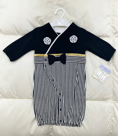 nikohug 袴風コンビドレス 男の子用【722723】50～70cm オールシーズン 2WAY 出産準備 赤ちゃん 写真撮り お出かけ 和装