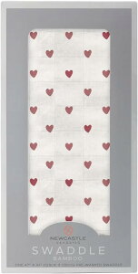 【ニューキャッスルクラシックス】 スワドルバンブーモスリン1枚入り【NC-SB2079】 Two Hearts 【日本正規品】Newcastle Classics おくるみ