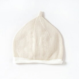 【ゆうパケット選択可】フィセル 10mois ディモワ フェザーコットン ベビー帽 ミルク【22252083】M(43-48cm)