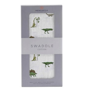 【ニューキャッスルクラシックス】スワドルコットンモスリン1枚入り【NC-SC2000】Dino Days【日本正規品】 恐竜柄 Newcastle Classics おくるみ