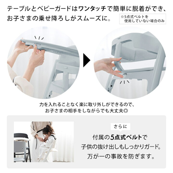 楽天市場】NOVUS ノウス ベビーハイチェア ベビーチェア ハイチェア 