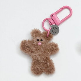 [PETITBEAR] PETITBEAR ミニキーリング（全6色）韓国雑貨　ぬいぐるみキーホルダー