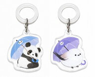 アニマル 傘チャーム 傘マーカー アンブレラマーカー 選べる2種 パンダ シマエナガ 動物 目印 ダイカット