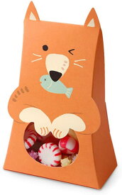 【P10倍&2点以上350円OFF!!】ラッピング 箱 袋 プレゼント アニマル 動物 熊 ベアー お菓子 雑貨 透明窓 抱えているように見える 10枚セット ( くま )