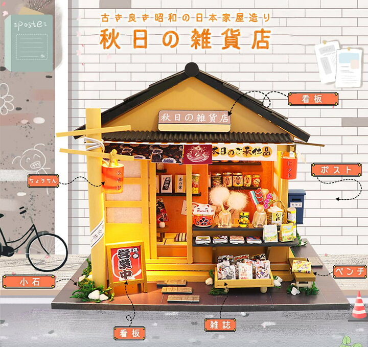 楽天市場】【P10倍&2点以上8%OFF!!】ドールハウス ミニチュア 手作り 