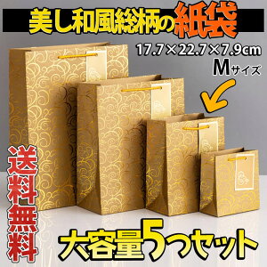 �ŒZ�����o�ׁ����b�s���O �M�t�g�o�b�O ��񂰑� ���� 5�� (�S�[���h �a��×�^�O 17.7×22.7×7.9cm) �S�[�W���X ���� �� ���� �p�^�[�� �W���p�� �a �������