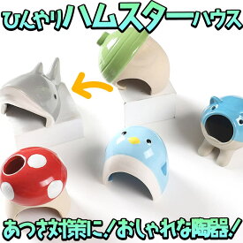 最短当日出荷◆ハムスター 鳥 小動物 ハウス ベッド 陶器 ひんやり　夏 暑さ 対策 涼しい 冷却 涼感 アニマル 巣 サメ グレー