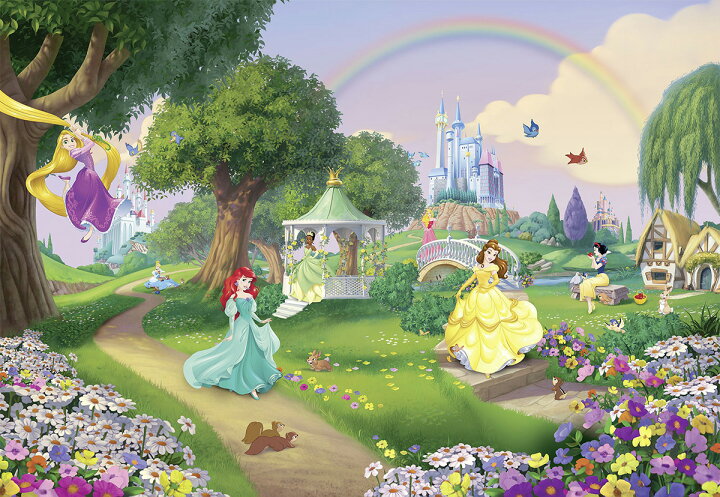 楽天市場 即日出荷 ドイツ製インポート壁紙 8 449 Princess Rainbow 輸入壁紙 デザイン おしゃれ 輸入 海外 外国 紙 壁紙 クロス Diy リフォーム ディズニー プリンセス ラプンツェル アリエル ベル 白雪姫 オーロラ姫 ティアナ お城 夢 子供部屋 友安製作所
