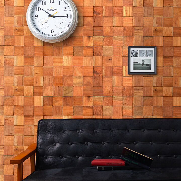 楽天市場 ウォールパネル 壁パネル 壁 Diy ウッドパネル 木材 板 板張り 腰壁 壁パネル 内装 壁材 トイレ キッチン 玄関 腰壁 ニッチ お手洗い カウンター おしゃれ ブリックス モザイク 1箱 12枚入り Csz カーテン インテリア Mois