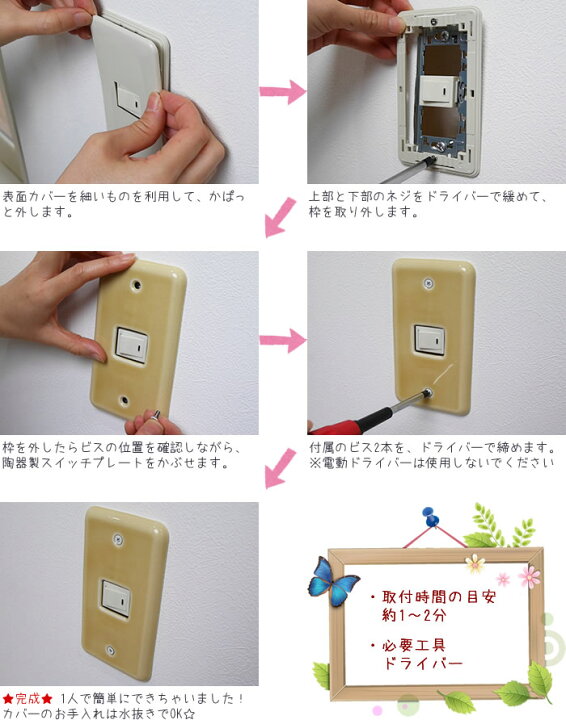 楽天市場】《即日出荷》 スイッチカバー コンセントカバー/カラーズ 