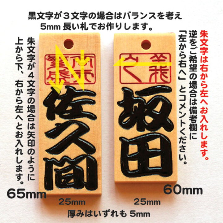 楽天市場 特別なギフトに 招木 まねき 喧嘩札 朱文字入り 喧嘩札 もじ問屋