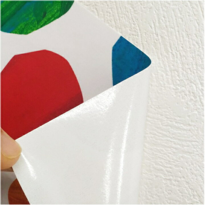 楽天市場 Eric Carle エリックカール はらぺこあおむしステッカー 壁紙 サイズ 水玉 インクジェット シール モジモジタック