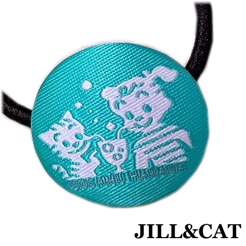 楽天市場】くるみボタンヘアゴム「JILL＆CAT」「JILL」 直径30mm OSAMU