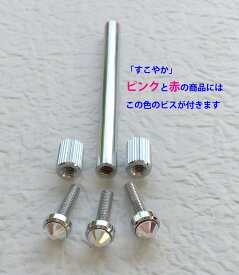 付属品 すこやかビスのみ 3本セット スワロフスキー付ビス 白 黄色