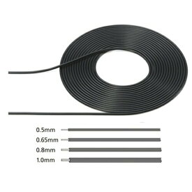 【5と0の日はポイント4倍】【在庫限定10％OFF】パイピングケーブル 外径φ0.65mm ブラック