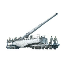 1/72 ドイツ列車砲 K5 E レオポルド “冬季迷彩” w/フィギュア プラモデル ハセガワ
