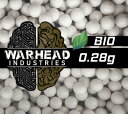 【エントリー最大10倍＆5％クーポン】WARHEAD製　天然由来成分PLA配合 BB弾 0.28g 約2400発 高精度 高真球 【あす楽】