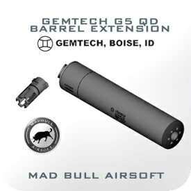 MADBULL GEMTECH G5 QDサイレンサー 14mm逆ネジ対応 G01-006BK【あす楽】