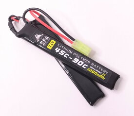 【店内全品5％オフクーポン】SFA LIPOバッテリー 7.4V1200mAh 45C-90C セパレートタイプ タミヤミニコネクター 【あす楽】