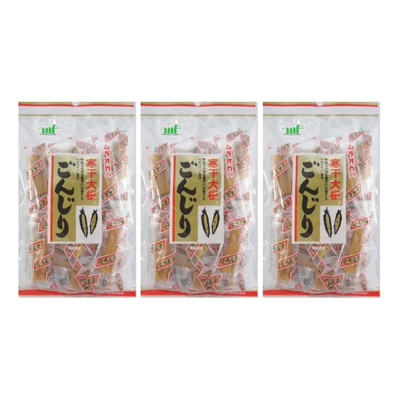 [3袋] 村岡食品 ごんじり しょうゆ漬 大根 75g×3 個包装 寒干大根 漬物 ムラオカ