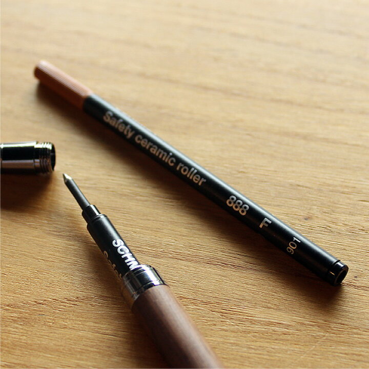 楽天市場 Schmidt Safety Ceramic Roller 8 F 細字 1本 Round Body Ballpoint Pen用 リフィル 替芯 木香屋