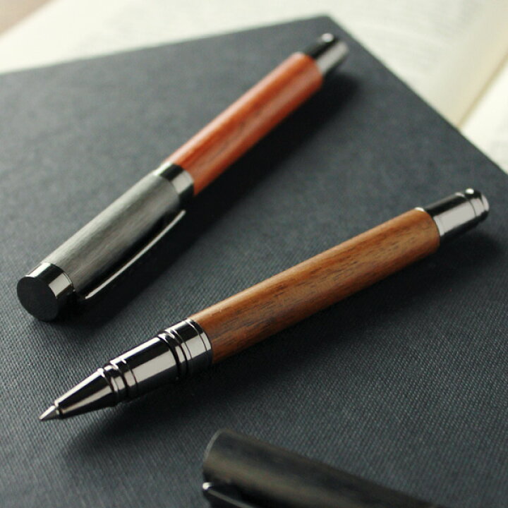 楽天市場 名入れ 銘木をプラスした丸型ボールペン Round Body Ballpoint Pen 筆記用具 文房具 高級 ブランド ペン 名入り 名前入り プレゼント ギフト メンズ レディース 男性 女性 記念日 就職 送別 記念品 誕生日 木香屋