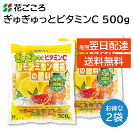 花ごころ ぎゅぎゅっとビタミンC レモン ミカン 柑橘の肥料 500g 2袋セット
