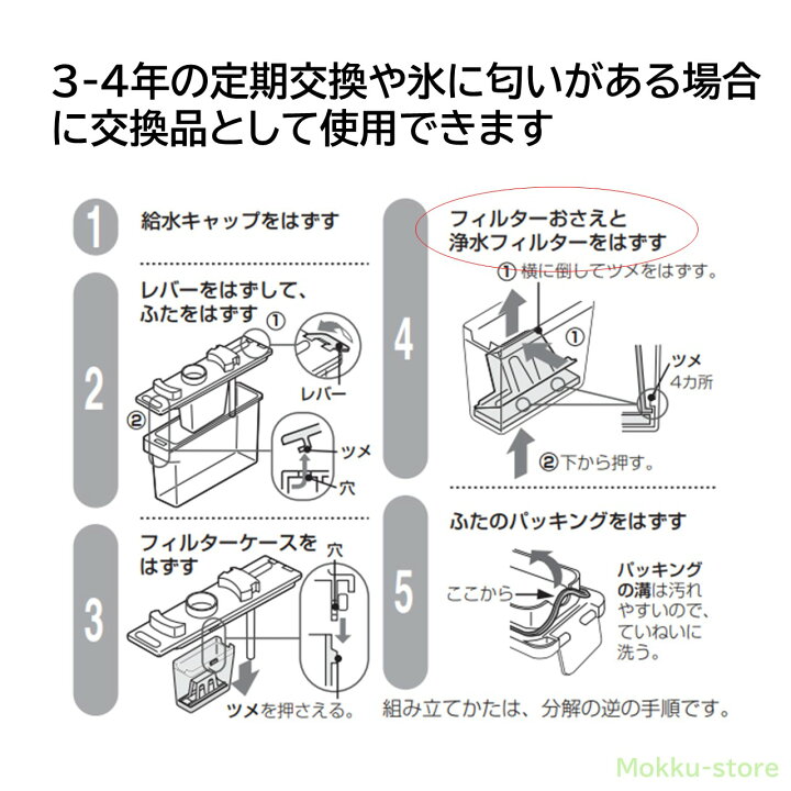 楽天市場】シャープ 冷蔵庫 浄水フィルター 製氷機 氷の匂い 交換用 