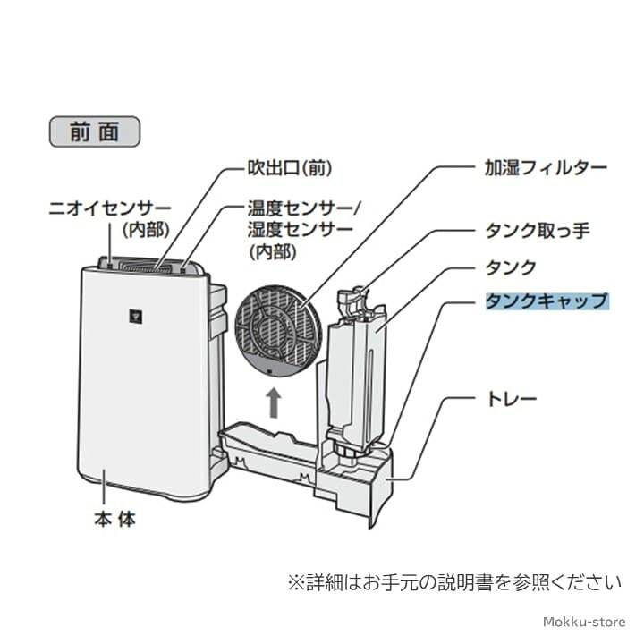 楽天市場】シャープ 加湿 空気清浄機 タンク キャップ 蓋 交換品 純正 