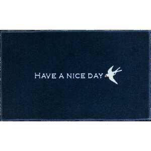 փ}bg p Collection kahou HAVE A NICE DAY 45×75cm navy lCr[