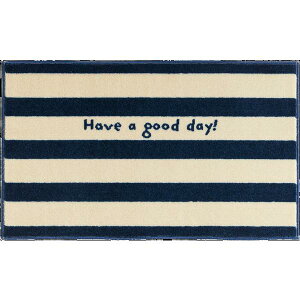 ���փ}�b�g �����p Collection kahou good day 45×75cm navystripe �l�C�r�[�X�g���C�v
