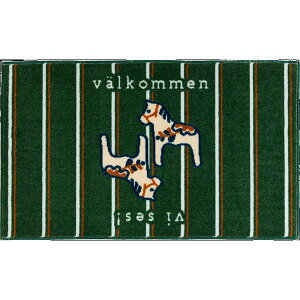 փ}bg p Collection kahou valkommen 45×75cm green O[