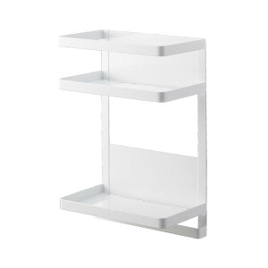 山崎実業 tower タワー ウォーターサーバー横 マグネット ラック 2段 ホワイト