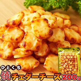 チーズ おつまみ 焼きチーズ チェダーチーズ 北海道産 濃厚 ひとくち焼チェダーチーズ 200g